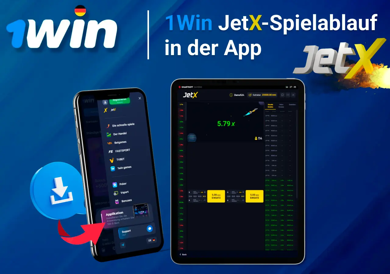 JetX Gameplay auf - Schritt-für-Schritt-Anleitung zur Spielanmeldung über die App